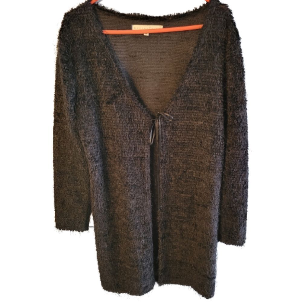 Bette Paige long eyelash knit cardigan